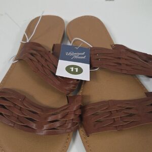 Universal Thread Tan Woven Sandals Size 11